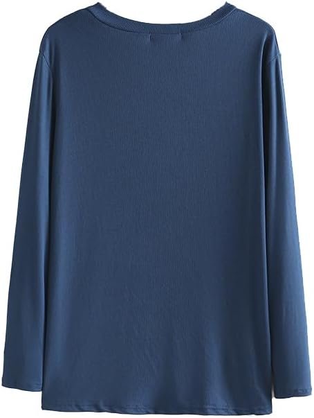 Autumn/Winter Women Fashion Plus Size Sweater Block Color O-Neck Button Knitwear Casual False Two Pieces Long Sleeve top