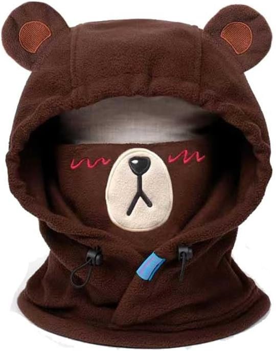 Bear Ski Balaclava Cute Animal Snowboard Face Warmer Winter Snow Sports Accessories Hat Kawaii Snowboard Gear