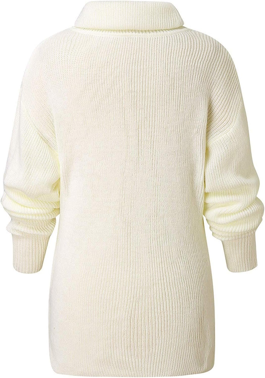 plus Size Fall Jackets for Women Women's Casual Solid Pocket Knitted O-Neck Shoulder Knitwear Sweater Fashion Top