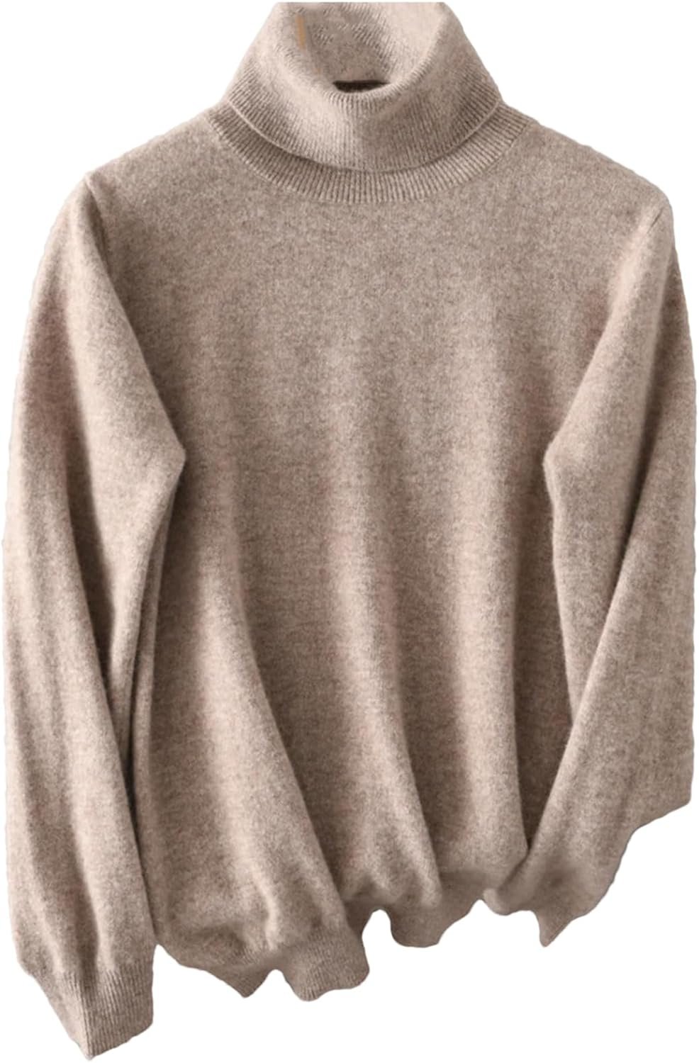 71yoKSUl91L._AC_SL1500 Women Turtleneck Sweater Merino Wool Knitted Pullover Autumn Winter Fashion Warm Knitwears