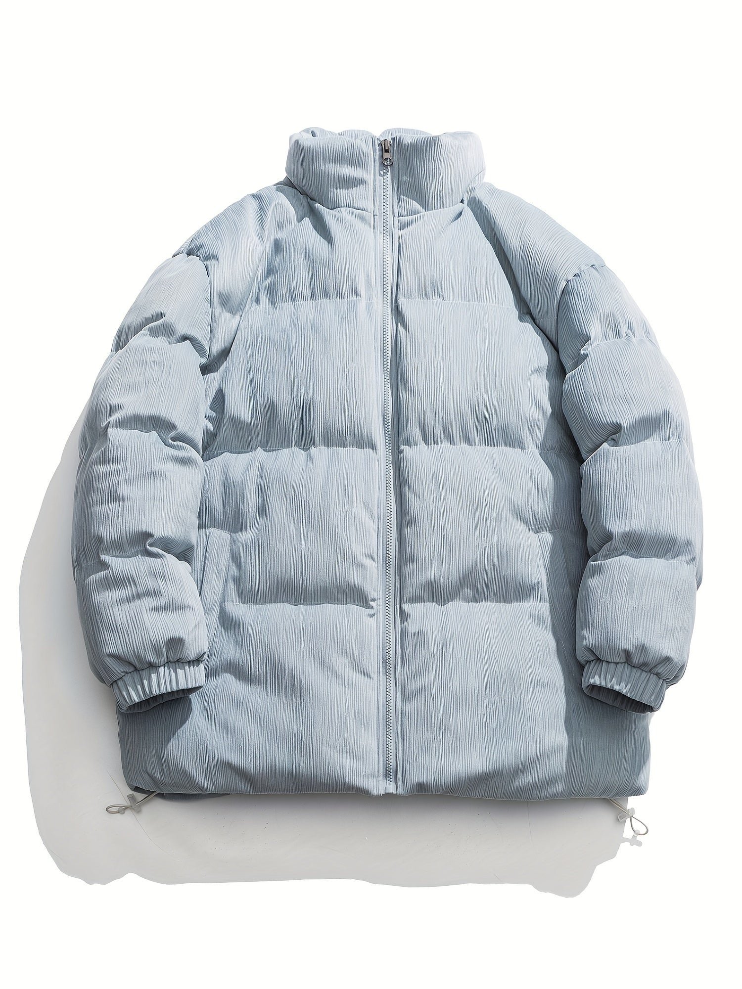 Women's Casual Versatile Warm Stand Collar Puffer Jacket, Winter Sports Outdoor Coat, Women's Clothing