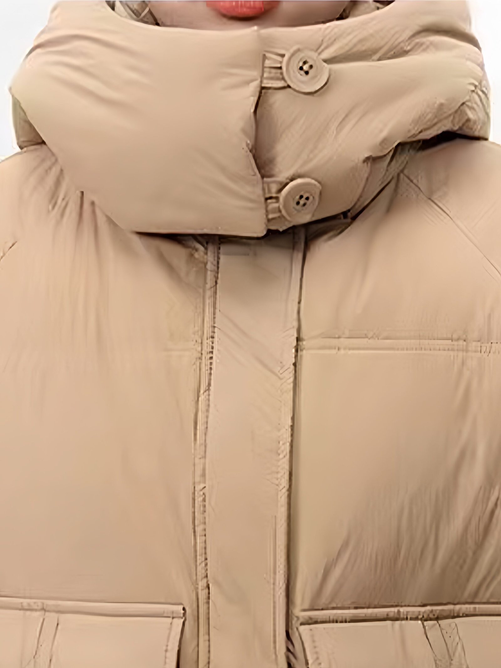 Solid Color Over The Knee Thickened Puffer Jacket, Mid-length Hooded Sports Warm Winter Jacket, Women's Activewear