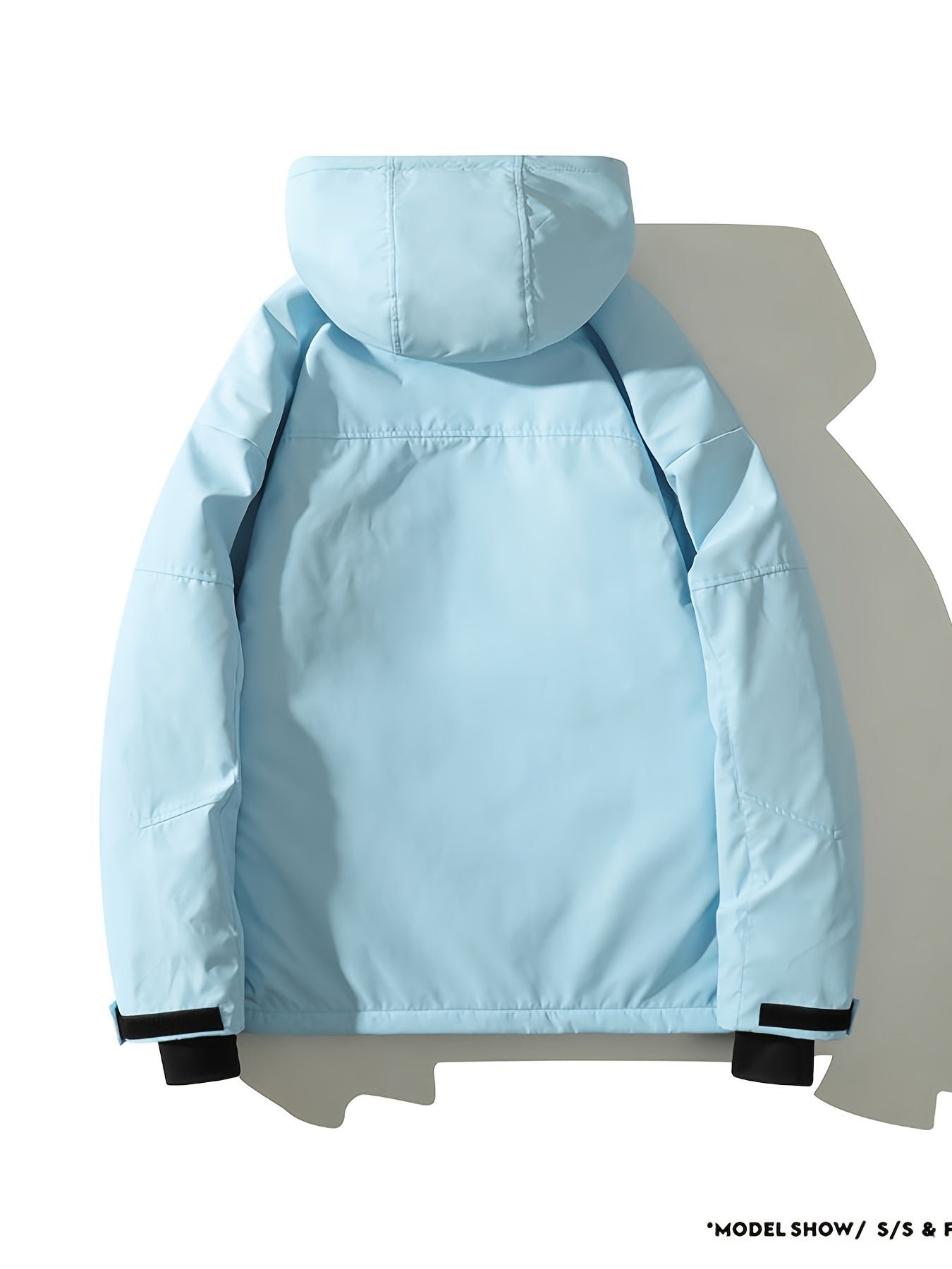 Drawstring Waterproof Ski Jacket, Thick Thermal Pockets Coat, Women's Clothing