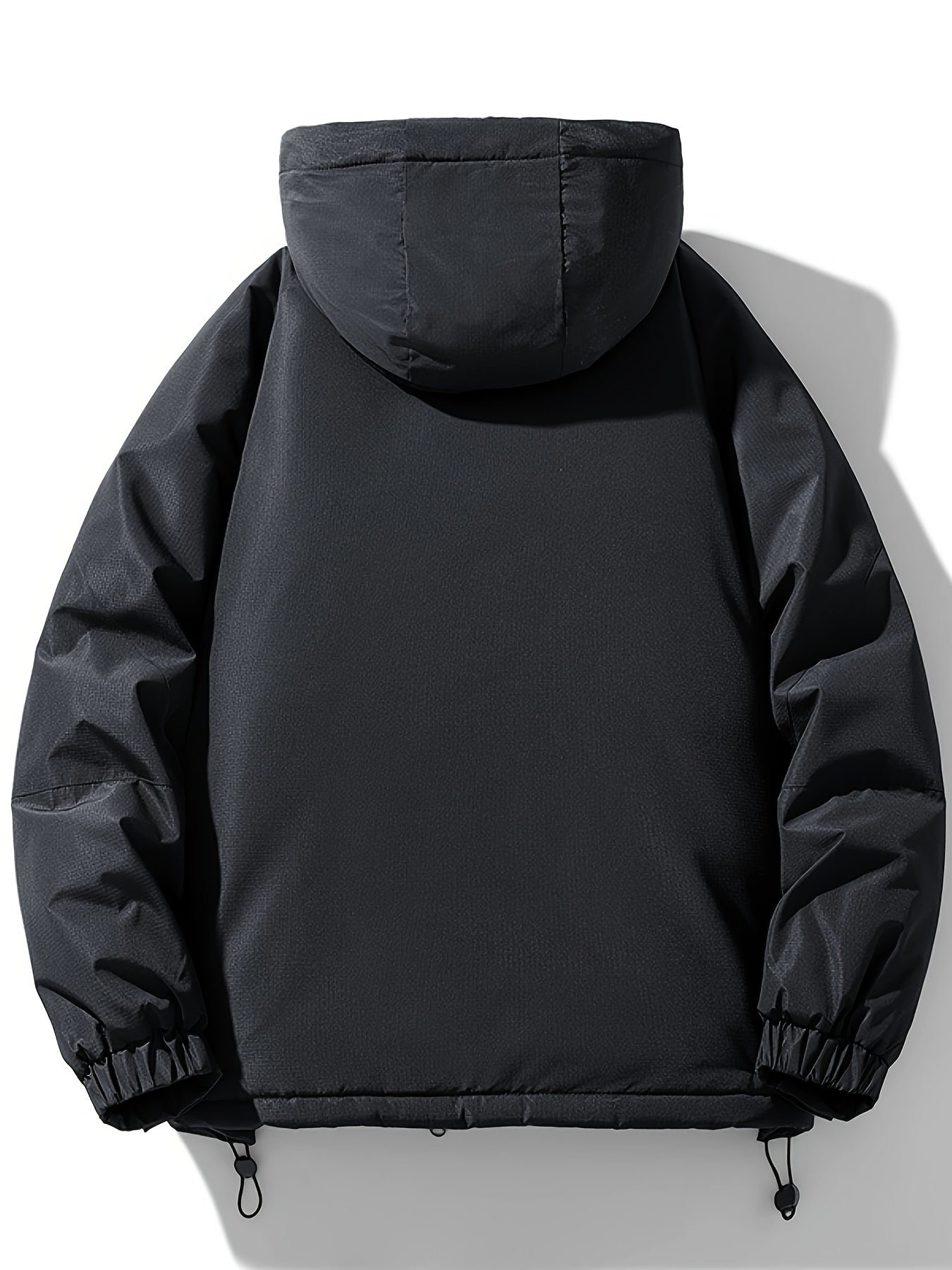 Fashion Zip Up Outdoor Padded Jacket, Warm Windproof Waterproof Hooded Jacket