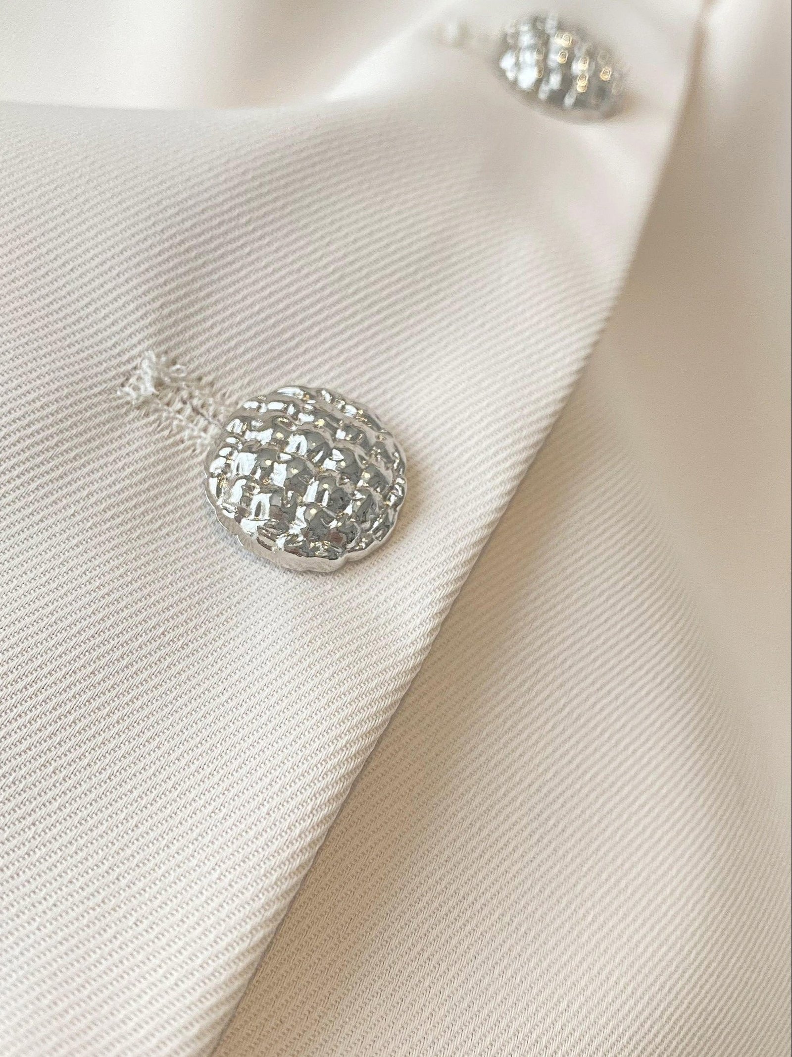 Solid Color Button Front Jacket, Elegant Half Sleeve Jacket For Summer & Spring, Women's Clothing